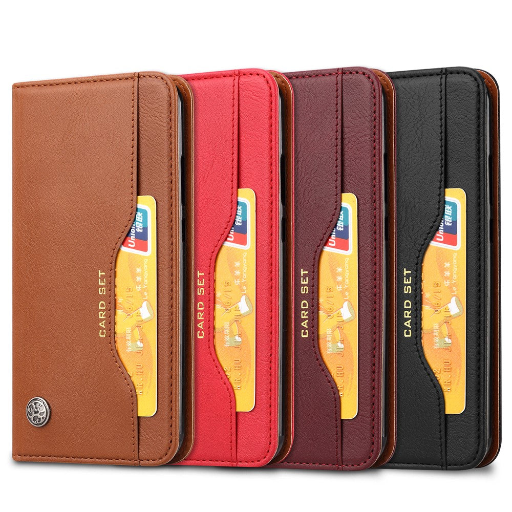 Auto-absorbed Flip Leather [Wallet Stand] Phone Case for Huawei P30 Lite/nova 4e/P30 Lite New Edition