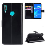 Crazy Horse Wallet Leather Case with Strap for Huawei Y7 (2019)/Y7 Prime (2019)