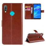 Crazy Horse Wallet Leather Case with Strap for Huawei Y7 (2019)/Y7 Prime (2019)