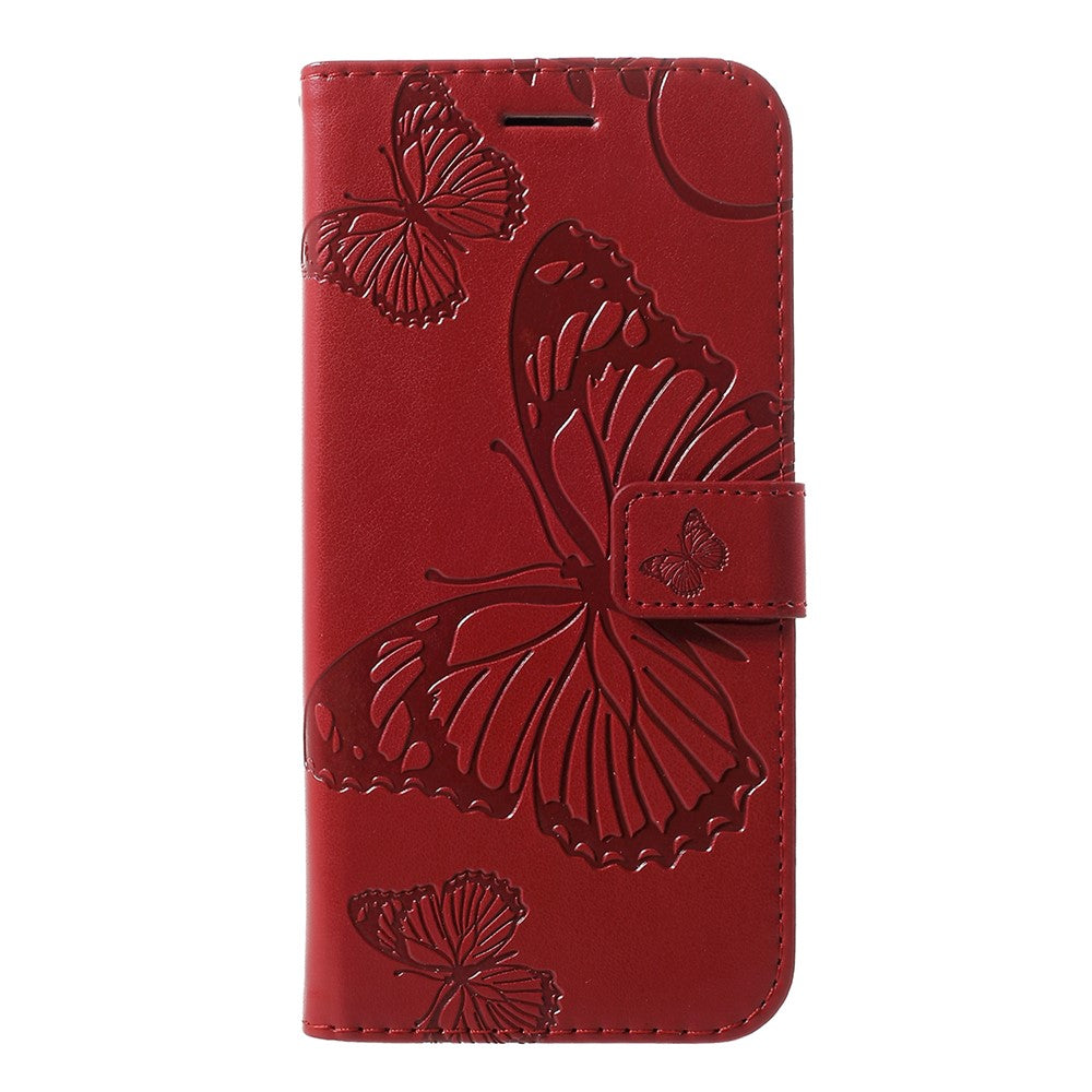 For Huawei P30 Lite Wallet Case Floral Butterfly Imprinted Leather Phone Cover Stand