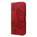 For Huawei P30 Lite Wallet Case Floral Butterfly Imprinted Leather Phone Cover Stand
