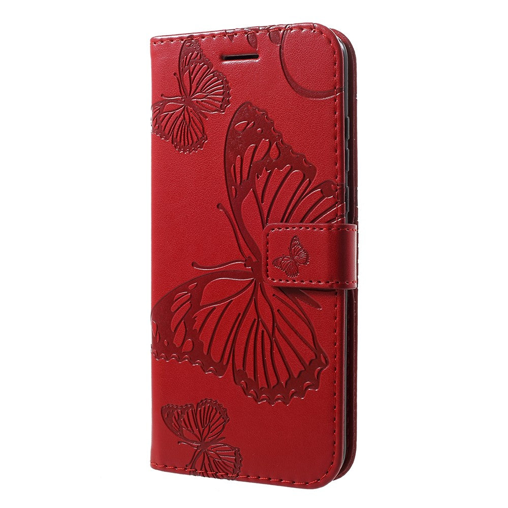 For Huawei P30 Lite Wallet Case Floral Butterfly Imprinted Leather Phone Cover Stand