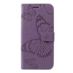 For Huawei P30 Lite Wallet Case Floral Butterfly Imprinted Leather Phone Cover Stand