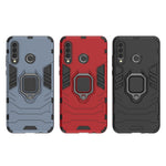 Fingerring Stöd PC + TPU Hybrid Mobilskal till Huawei P30 Lite
