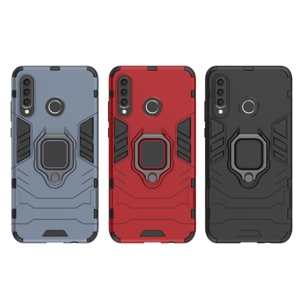 Fingerring Stöd PC + TPU Hybrid Mobilskal till Huawei P30 Lite