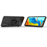 Fingerring Stöd PC + TPU Hybrid Mobilskal till Huawei P30 Lite