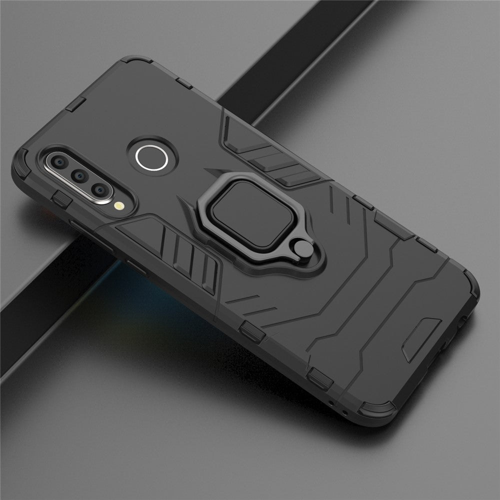 Fingerring Stöd PC + TPU Hybrid Mobilskal till Huawei P30 Lite