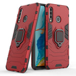 Fingerring Stöd PC + TPU Hybrid Mobilskal till Huawei P30 Lite