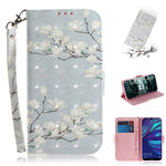 Mönstertryck med ljuspunktsdekor i läder till Huawei P30 Lite New Edition/P30 Lite/nova 4e