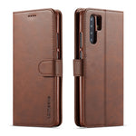 LC.IMEEKE Wallet Leather Stand Case for Huawei P30 Pro Cell Phone Accessory Textured PU Leather Case