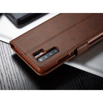 LC.IMEEKE Wallet Leather Stand Case for Huawei P30 Pro Cell Phone Accessory Textured PU Leather Case