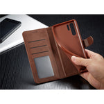 LC.IMEEKE Wallet Leather Stand Case for Huawei P30 Pro Cell Phone Accessory Textured PU Leather Case