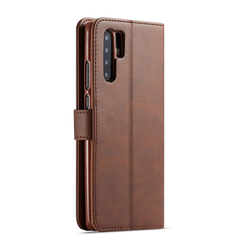LC.IMEEKE Wallet Leather Stand Case for Huawei P30 Pro Cell Phone Accessory Textured PU Leather Case