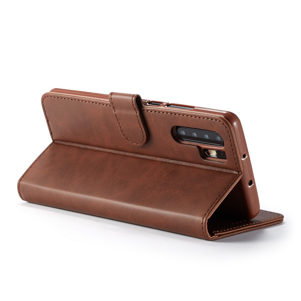 LC.IMEEKE Wallet Leather Stand Case for Huawei P30 Pro Cell Phone Accessory Textured PU Leather Case