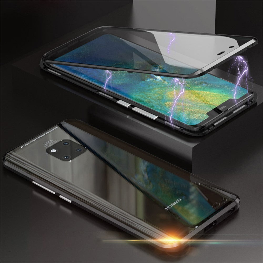 For Huawei Mate 20 Pro Magnetic Case Double-Sided Tempered Glass Metal Full Protection Cover