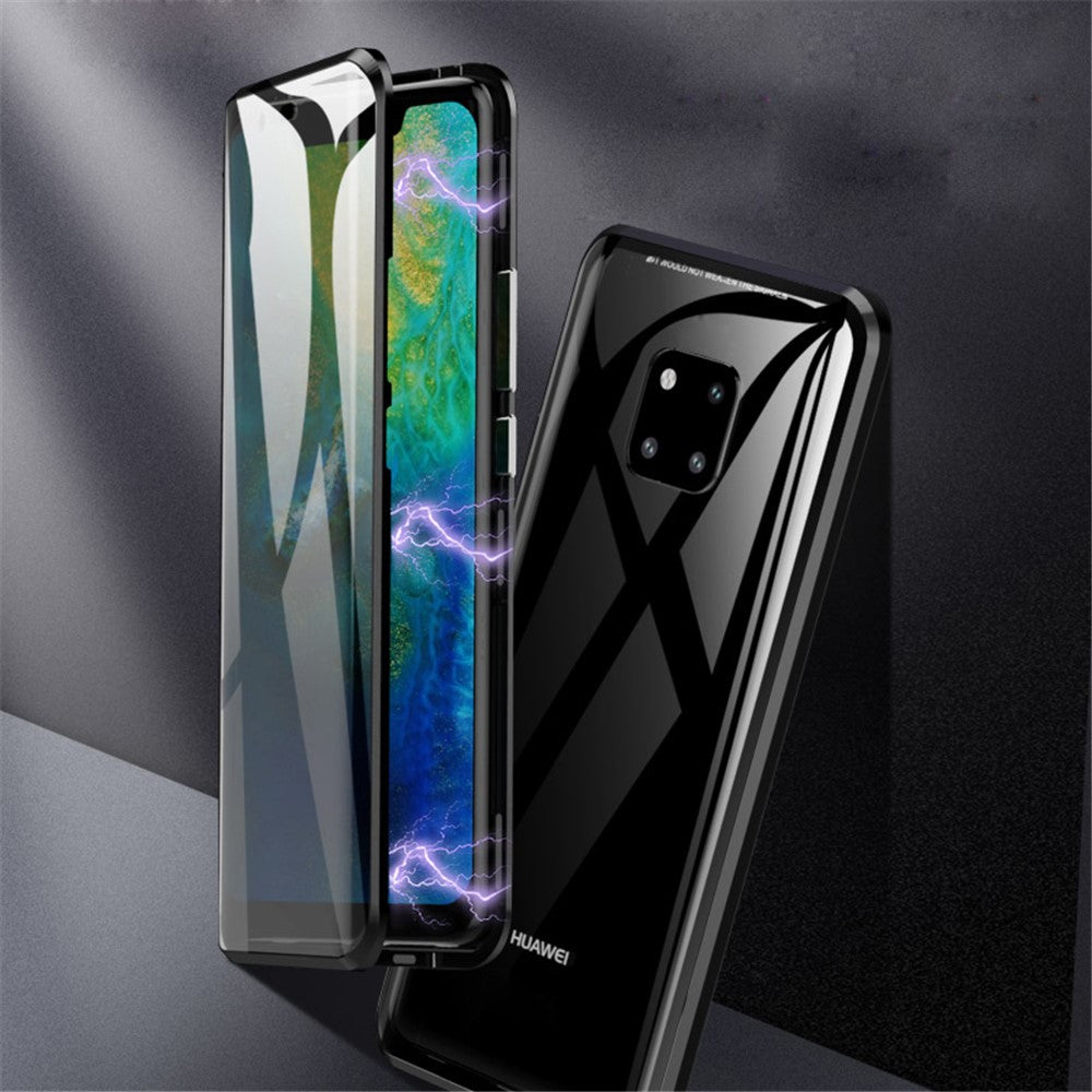 For Huawei Mate 20 Pro Magnetic Case Double-Sided Tempered Glass Metal Full Protection Cover