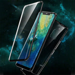 For Huawei Mate 20 Pro Magnetic Case Double-Sided Tempered Glass Metal Full Protection Cover