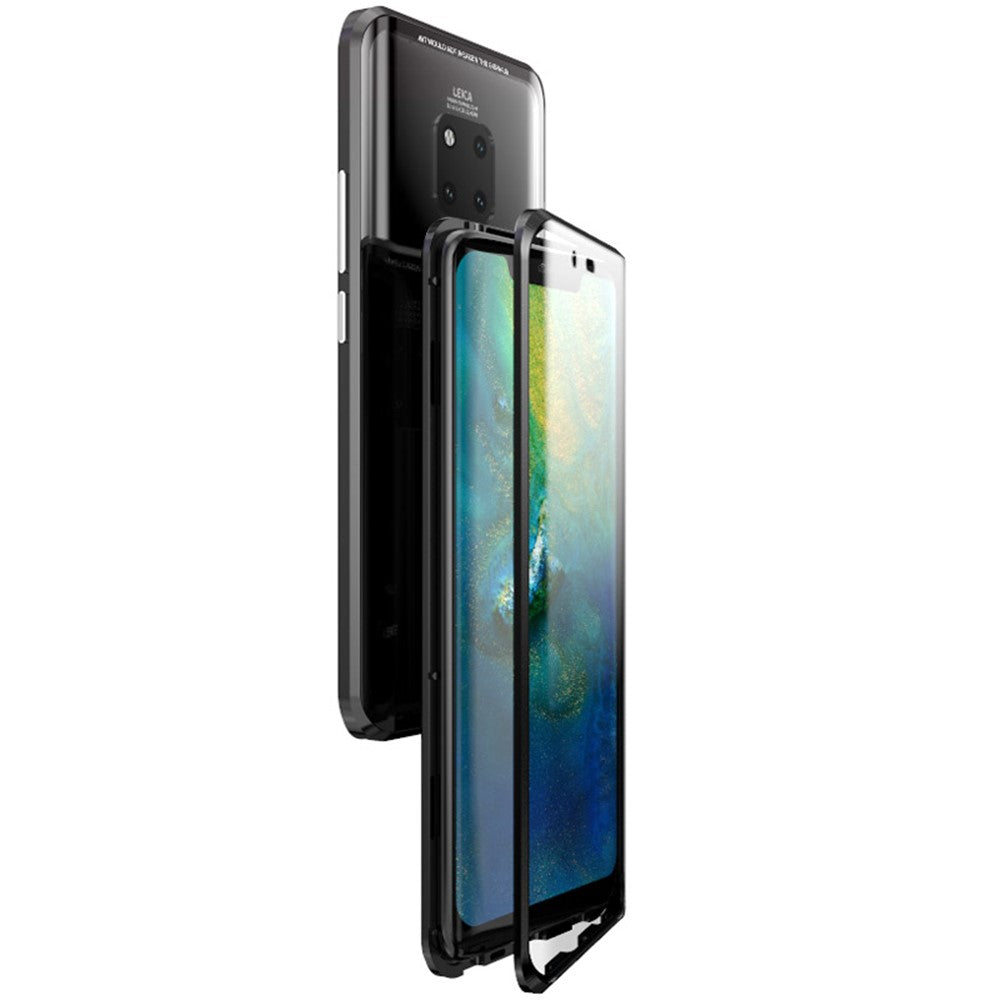 For Huawei Mate 20 Pro Magnetic Case Double-Sided Tempered Glass Metal Full Protection Cover