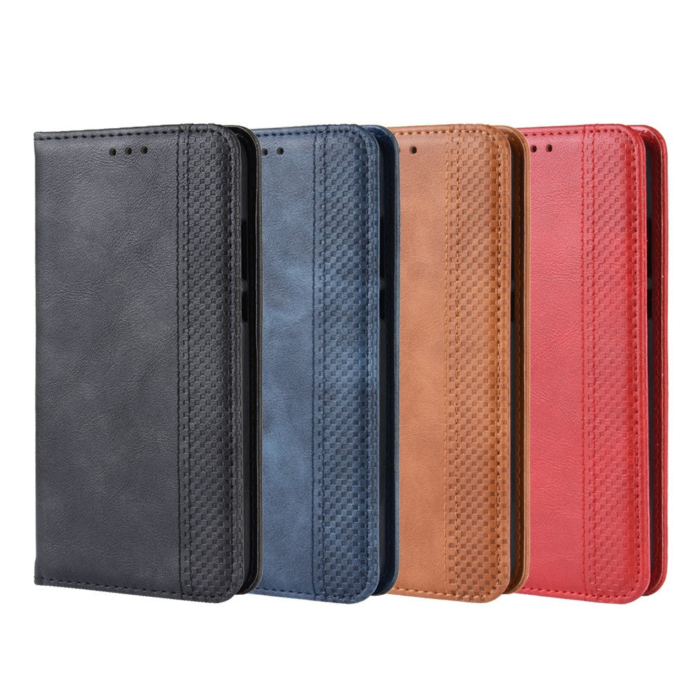 Självabsorberande Vintage Läderplånboksfodral för Huawei P30 Lite/nova 4e/P30 Lite Ny Utgåva