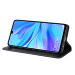Självabsorberande Vintage Läderplånboksfodral för Huawei P30 Lite/nova 4e/P30 Lite Ny Utgåva