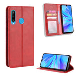 Självabsorberande Vintage Läderplånboksfodral för Huawei P30 Lite/nova 4e/P30 Lite Ny Utgåva