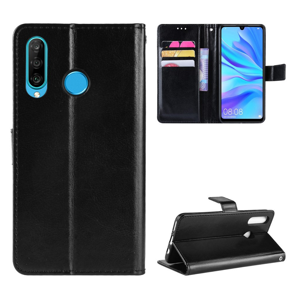 Crazy Horse Wallet Leather Protection Case for Huawei P30 Lite / nova 4e