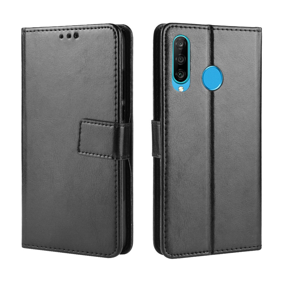 Crazy Horse Wallet Leather Protection Case for Huawei P30 Lite / nova 4e