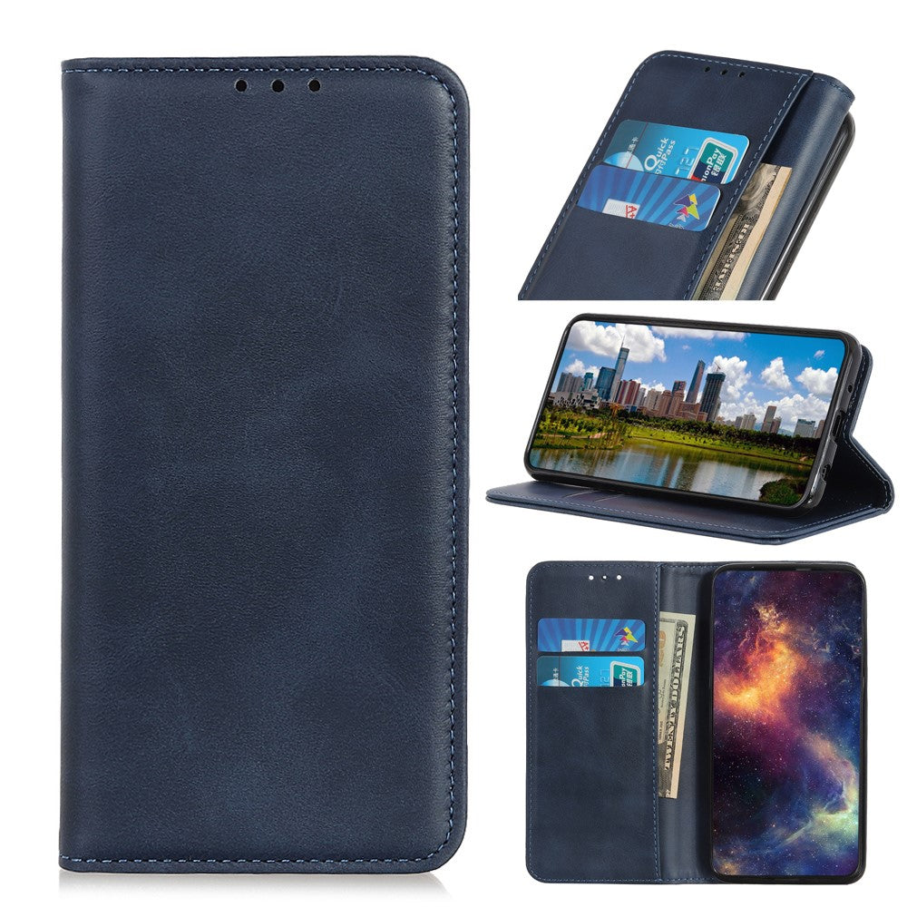 Självabsorberande mobilskal i splittrat läder för Huawei P30 Lite / nova 4e