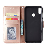 Imprint Flower Leather Wallet Case for Huawei Y7 (2019)