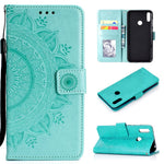 Imprint Flower Leather Wallet Case for Huawei Y7 (2019)
