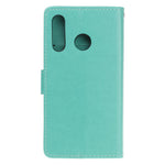 Imprint Butterfly Flowers Leather Wallet Case for Huawei P Smart (2019) / Nova Lite 3 (Japan)