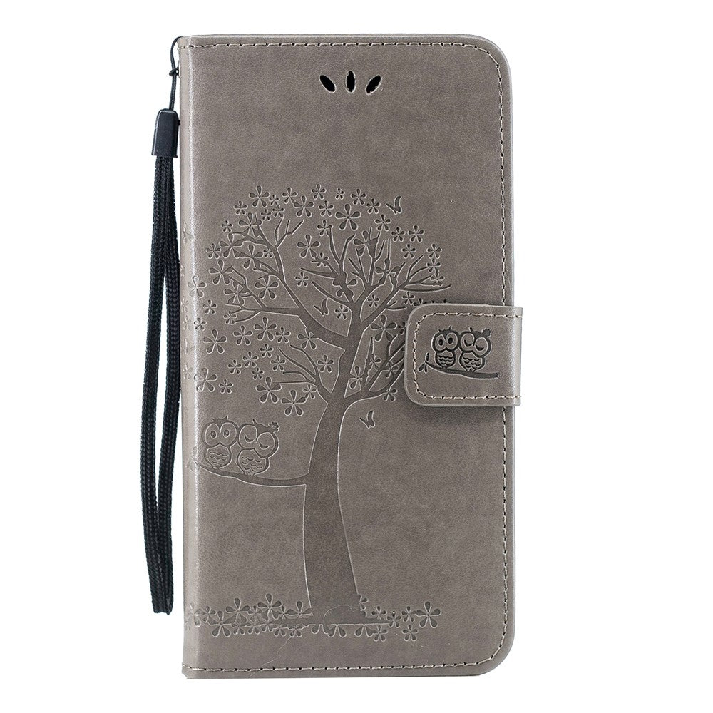 Imprint Tree Owl Leather Wallet Case for Huawei P Smart Plus 2019 / Enjoy 9s/ Maimang 8 / nova 4 lite / Honor 10i