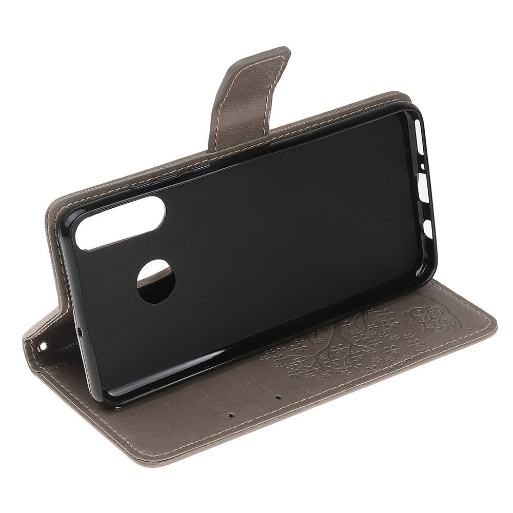 Imprint Tree Owl Leather Wallet Case for Huawei P Smart Plus 2019 / Enjoy 9s/ Maimang 8 / nova 4 lite / Honor 10i