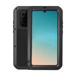 LOVE MEI Stötsäkert Fallsäkert Dammtät Skal med Härdat Glasfilm för Huawei P30 Pro Metall + Silikon mobilskal