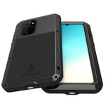 LOVE MEI Stötsäkert Fallsäkert Dammtät Skal med Härdat Glasfilm för Huawei P30 Pro Metall + Silikon mobilskal