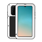 LOVE MEI Stötsäkert Fallsäkert Dammtät Skal med Härdat Glasfilm för Huawei P30 Pro Metall + Silikon mobilskal