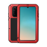 LOVE MEI Stötsäkert Fallsäkert Dammtät Skal med Härdat Glasfilm för Huawei P30 Pro Metall + Silikon mobilskal
