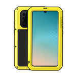 LOVE MEI Stötsäkert Fallsäkert Dammtät Skal med Härdat Glasfilm för Huawei P30 Pro Metall + Silikon mobilskal
