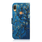 Pattern Printing PU Leather Folio Flip Case Cover for Huawei Y6 (2019, with Fingerprint Sensor) / Y6 Prime (2019)