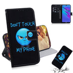 Pattern Printing PU Leather Folio Flip Case Cover for Huawei Y6 (2019, with Fingerprint Sensor) / Y6 Prime (2019)