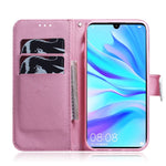 Mönstertryck Plånboksfodral Skyddande Läderfodral för Huawei P30 Lite / nova 4e / P30 Lite Ny Utgåva