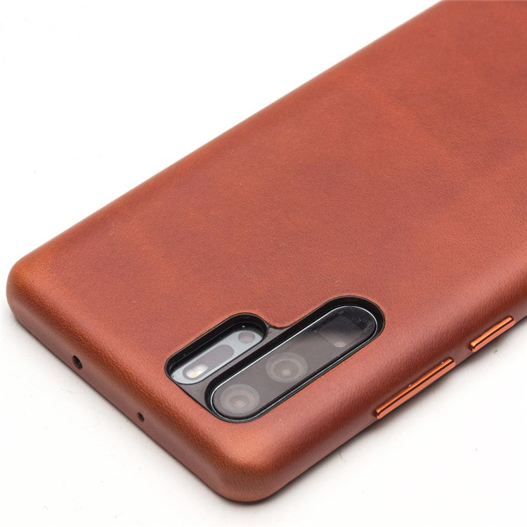 QIALINO Genuine Leather Coated PC Hard Case for Huawei P30 Pro