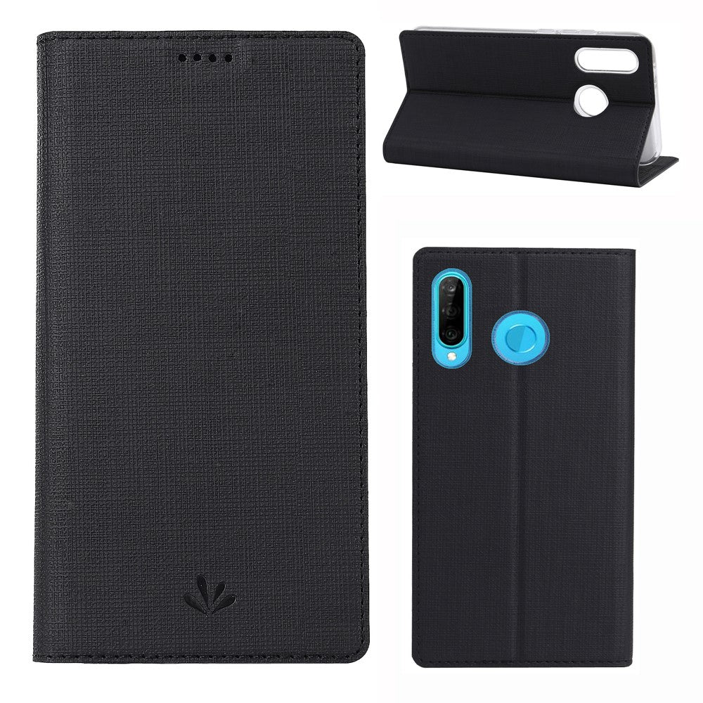 VILI DMX Cross Texture Leather Stand Case for Huawei P30 Lite New Edition/P30 Lite/nova 4e