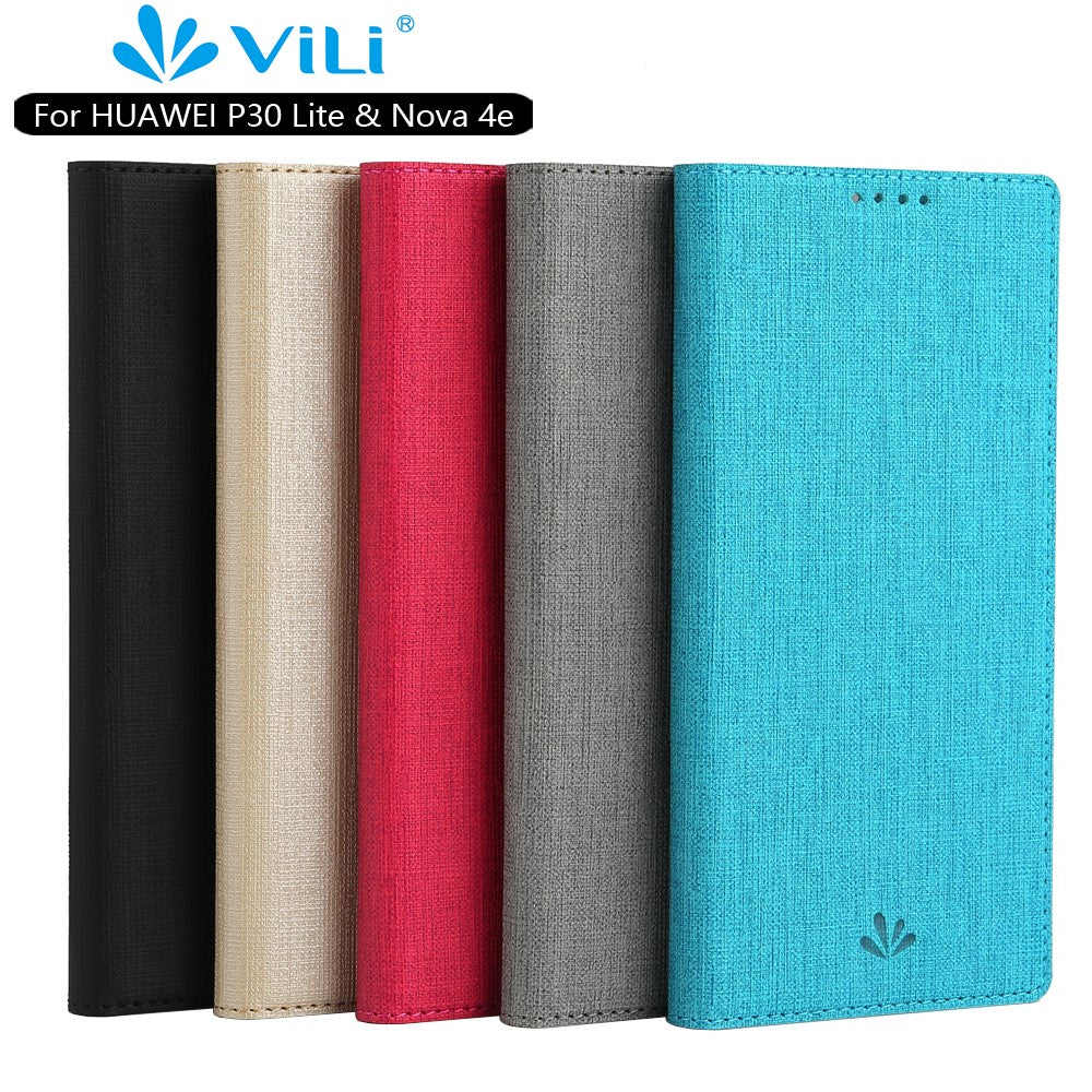 VILI DMX Cross Texture Leather Stand Case for Huawei P30 Lite New Edition/P30 Lite/nova 4e