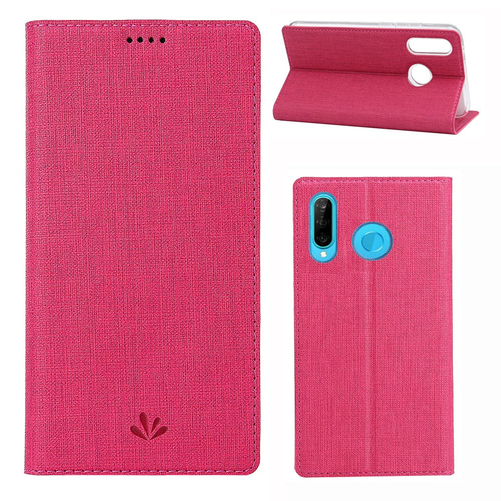 VILI DMX Cross Texture Leather Stand Case for Huawei P30 Lite New Edition/P30 Lite/nova 4e