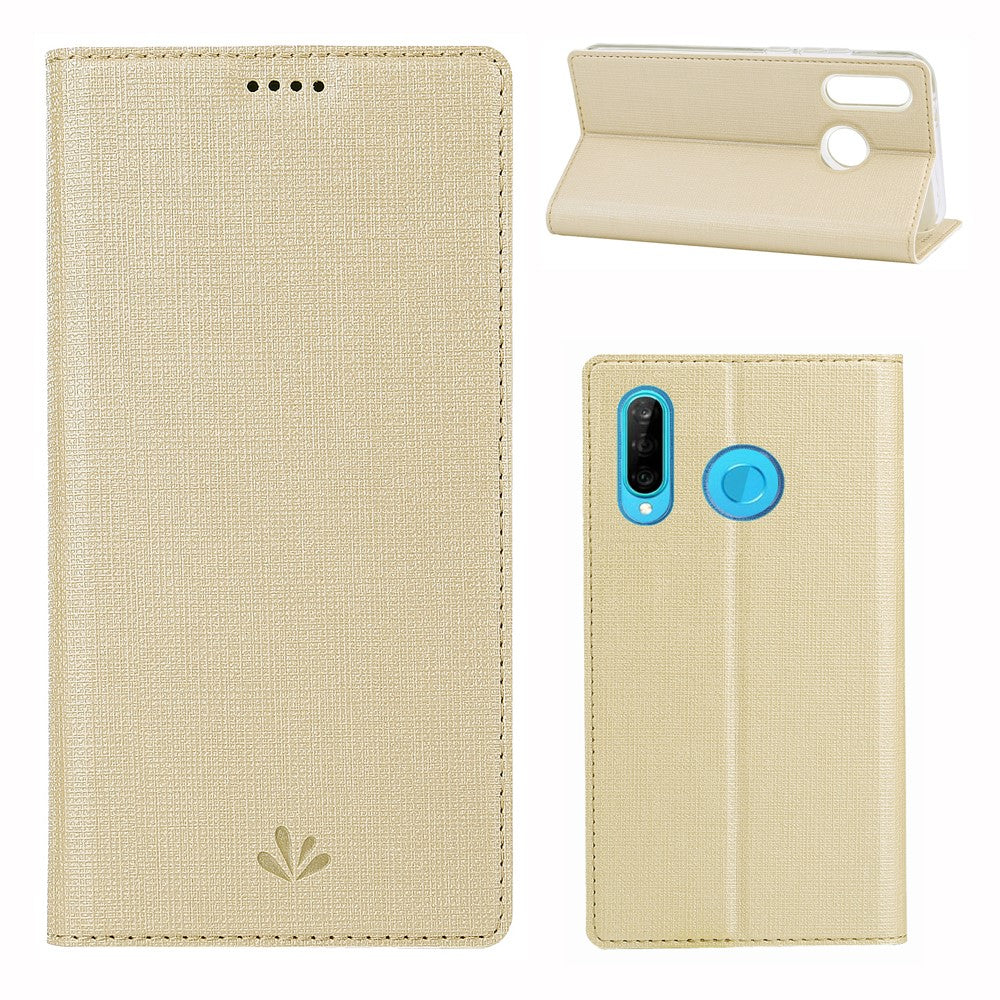 VILI DMX Cross Texture Leather Stand Case for Huawei P30 Lite New Edition/P30 Lite/nova 4e
