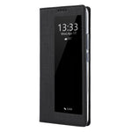 VILI DMX Cross Texture View Window Leather Flip Phone Cover with Card Slot for Huawei P30 Pro