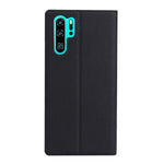 VILI DMX Cross Texture View Window Leather Flip Phone Cover with Card Slot for Huawei P30 Pro