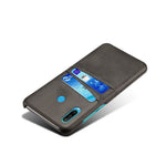 Huawei P30 Lite / Nova 4e PU-läderbelagt PC-mobilskal med dubbla kortplatser