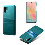 PU-läderbelagt PC-skal med dubbla kortplatser till Huawei P30 Pro